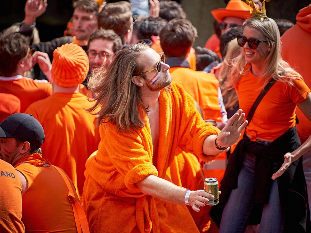 Dutch King's Day colors change. The dress code is Orange.