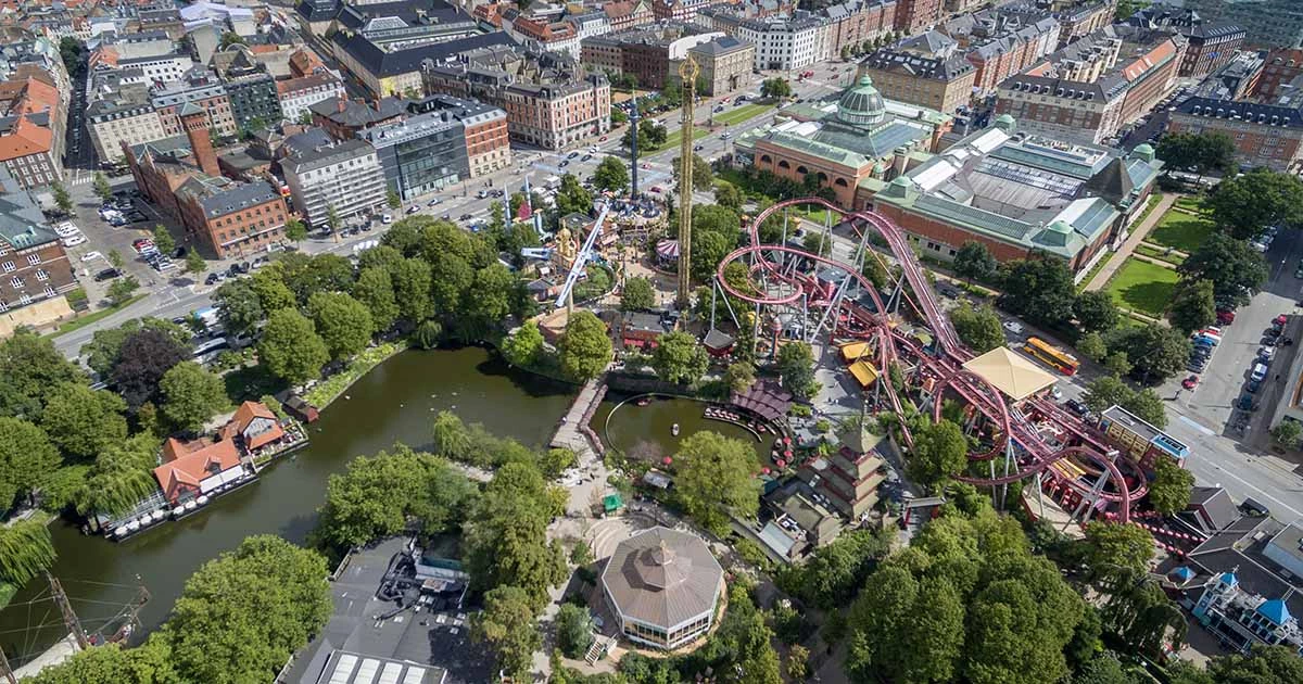 Kopenhagen top attracties vanuit vogelperspectief: Tivoli, The Tube & Meer!